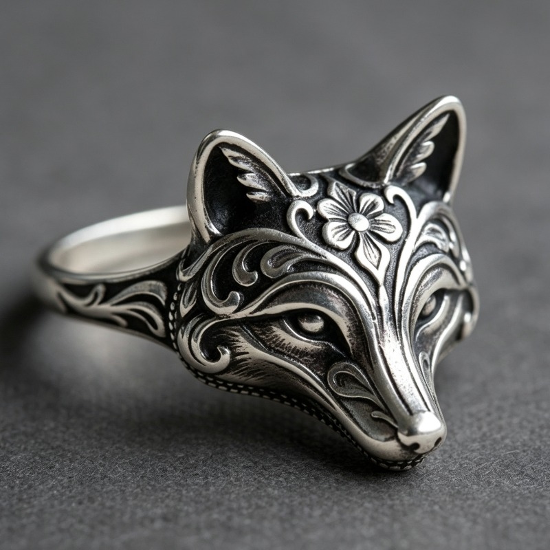 Ethnic Wear Fashion Designer - Jianjie Vintage Ethnic Carving Animal Totem