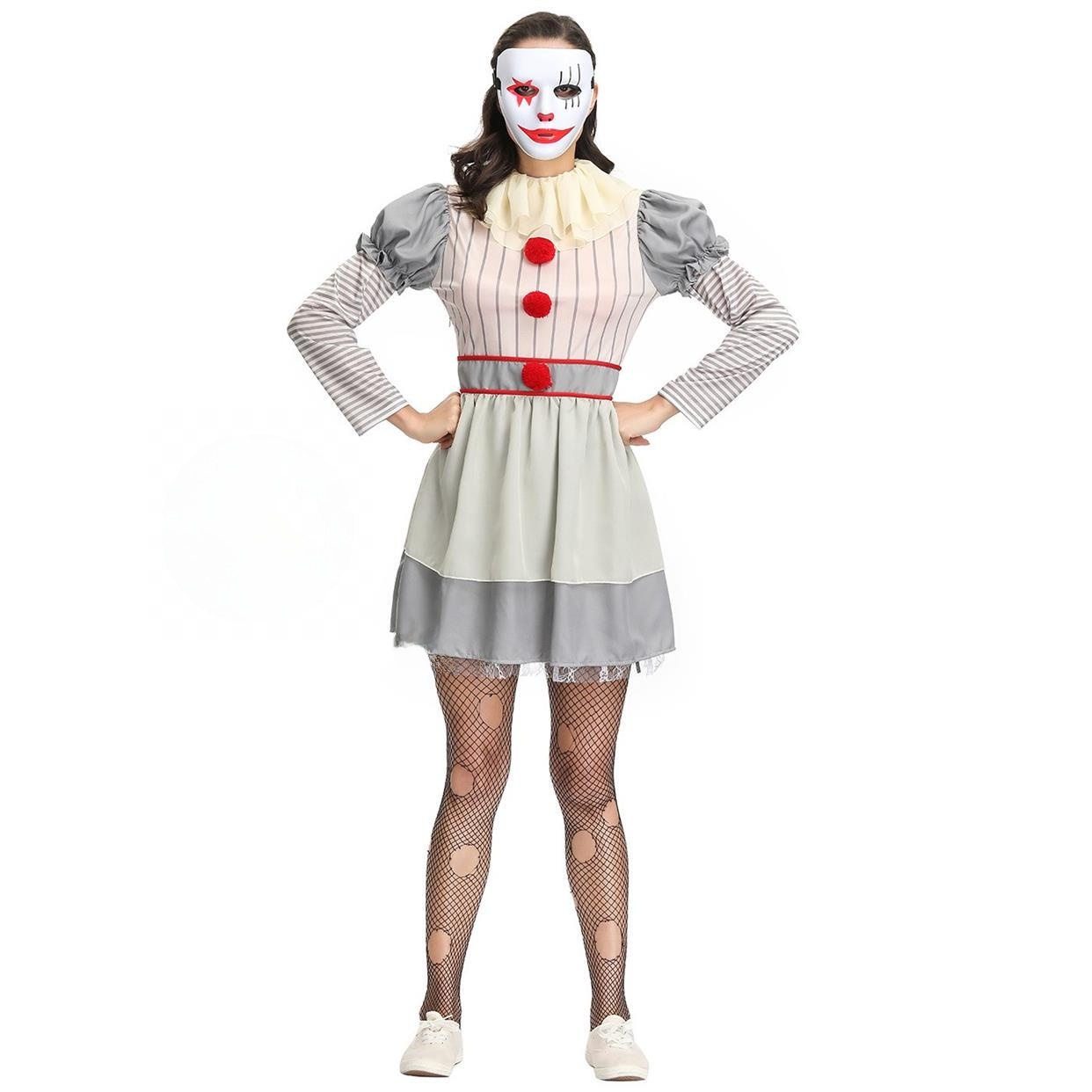 Ethnic Wear Fashion Designer - Large Halloween Trick Clown Soul Costume