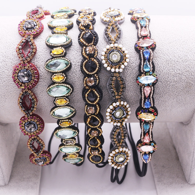 Ethnic Fashion Girls - Ethnic Glass Beads Handmade Headband Pearl