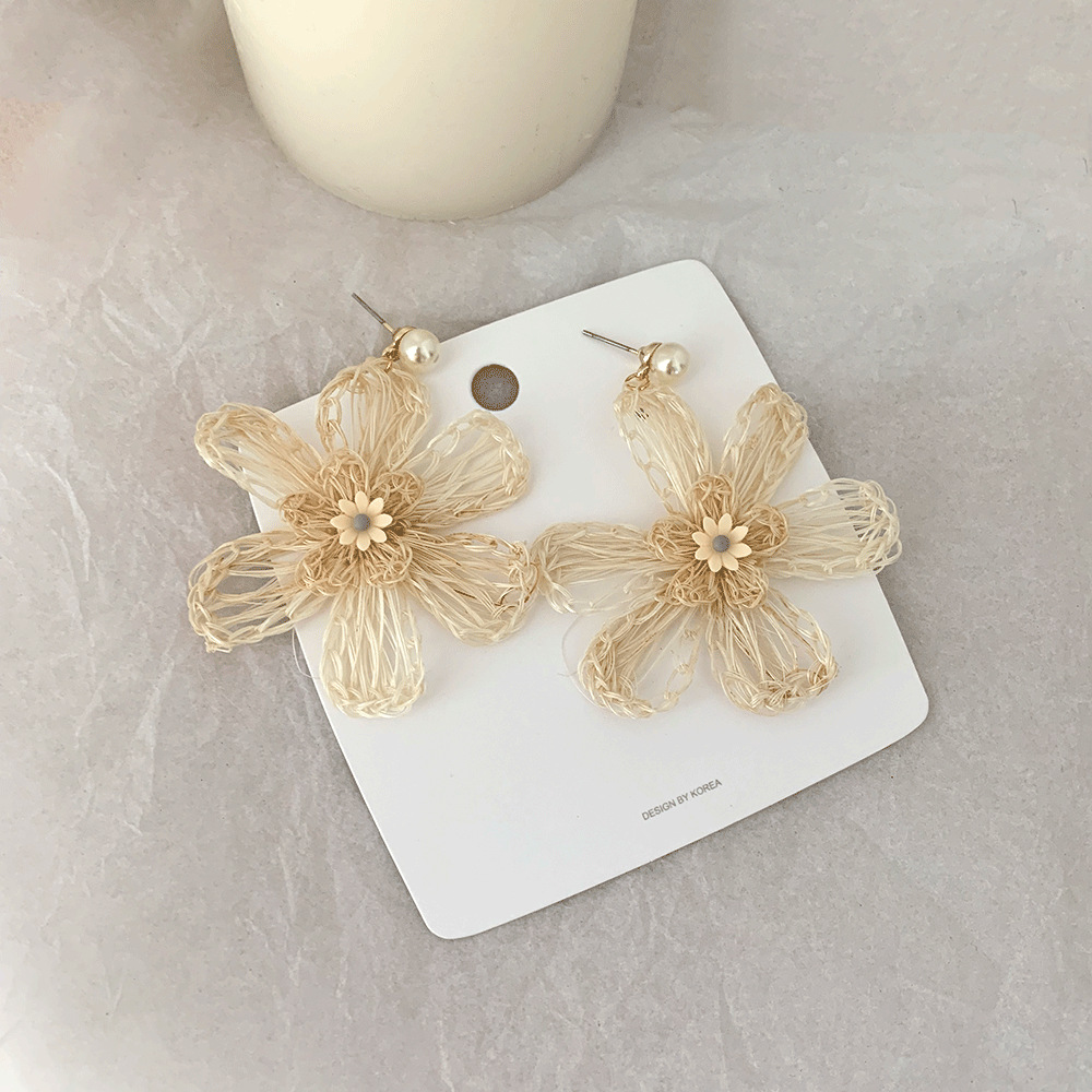 Ethnic Fashion Wear For Women - Ethnic Style Rattan Weave Cream Blossom