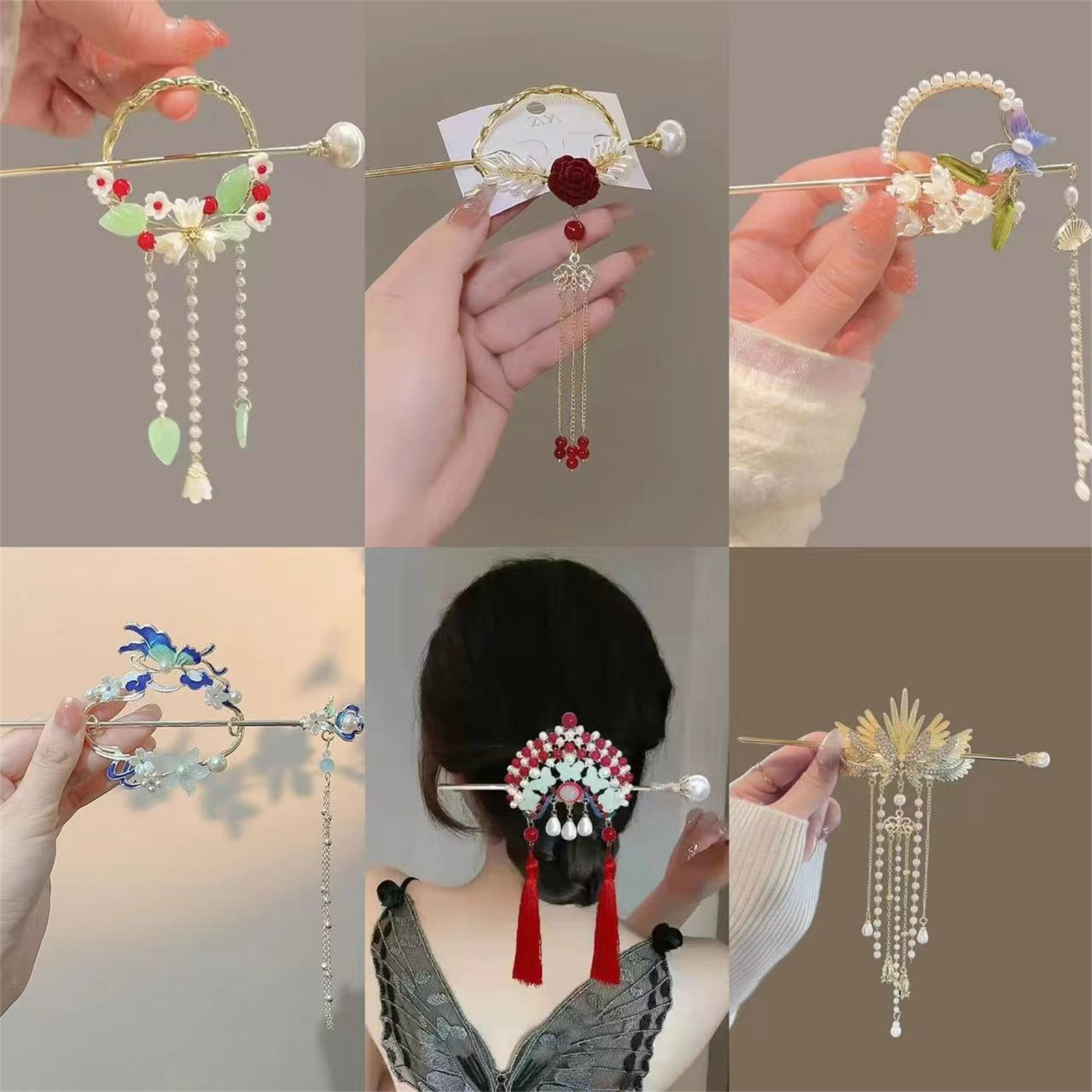 Ethnic Fashion Girls - Ethnic Style Hairpin For Women Exquisite