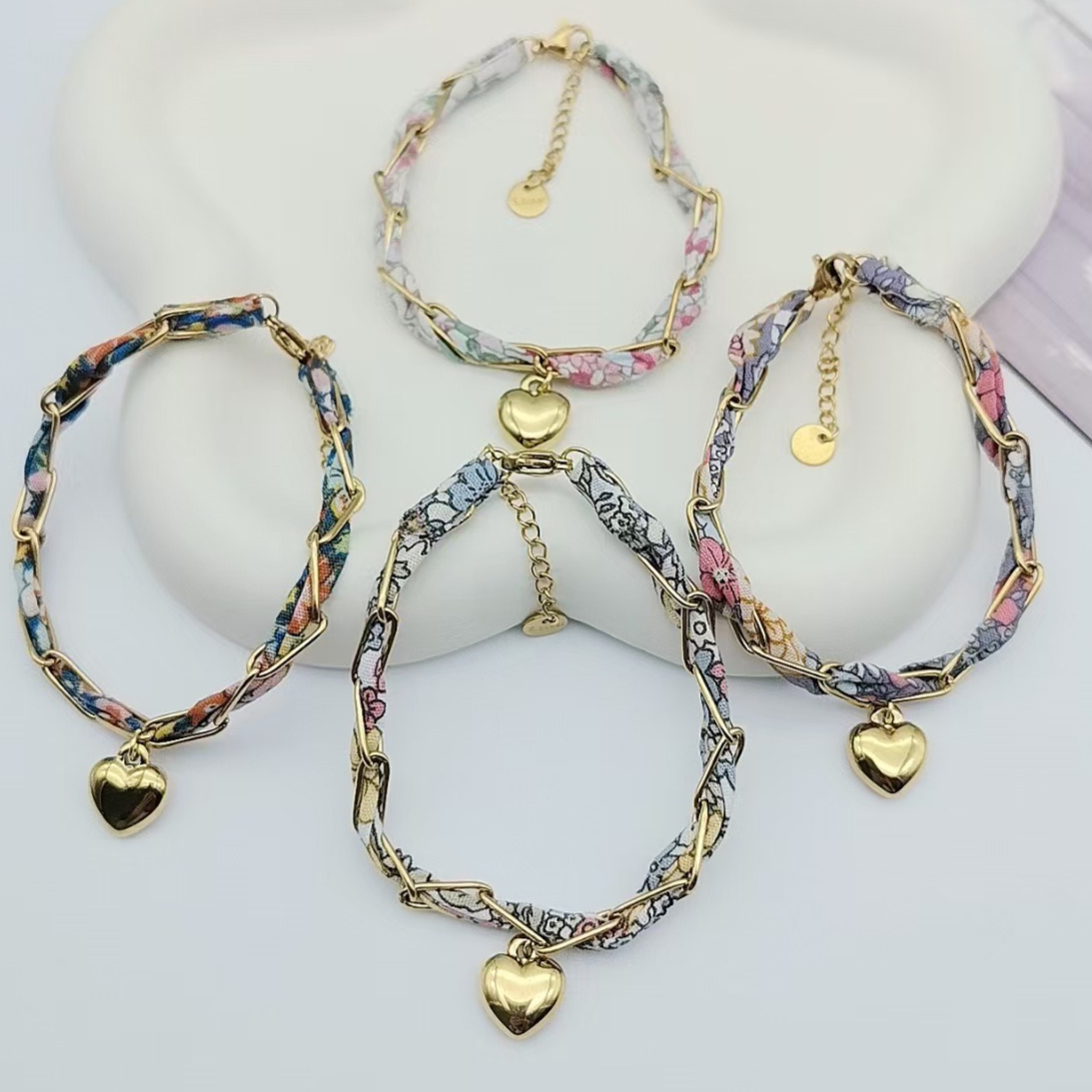 Ethnic Fashion Wear For Women - Boho Chic Bracelet Titanium Steel Heart