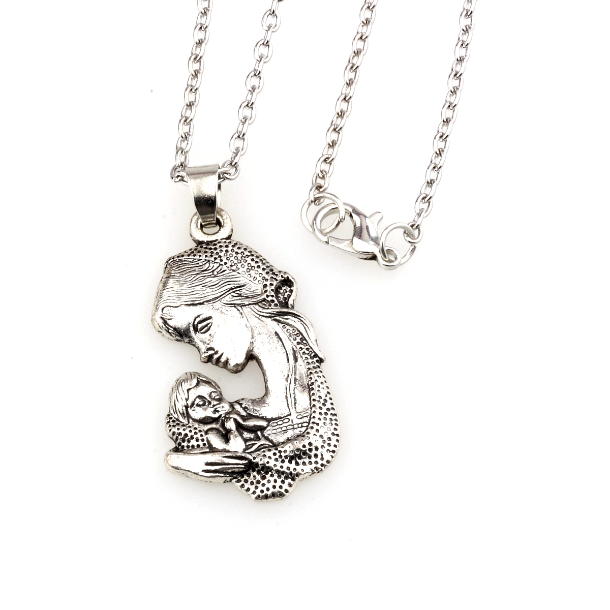 Kids Ethnic Fashion - 1Pc Fishhook Personalized Baby Birth Necklace