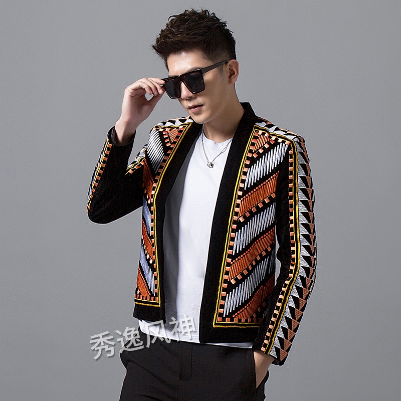 Ethnic Fashion Imports - Ethnic Style Suit Imported Velvet Embroidered