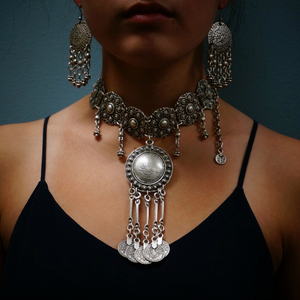 Ethnic Fashion Co In - Ethnic Gypsy Vintage Metal Coin Tassel