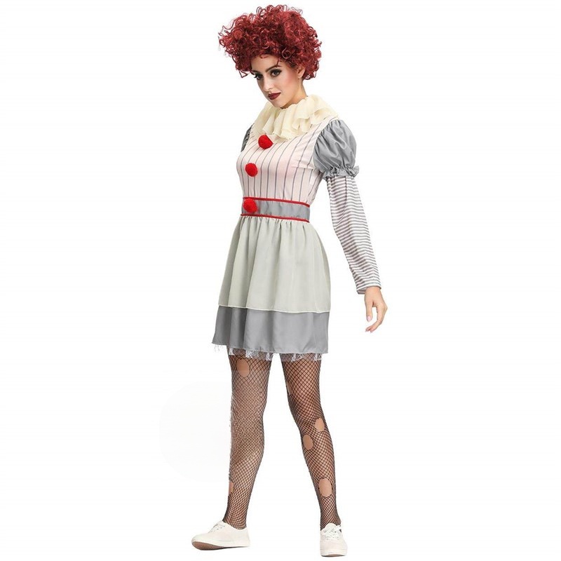 Ethnic Wear Fashion Designer - Large Halloween Trick Clown Soul Costume