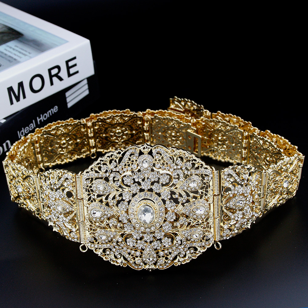 Ethnic Style Dresses - Sunspicems Wide Morocco Belt For Women