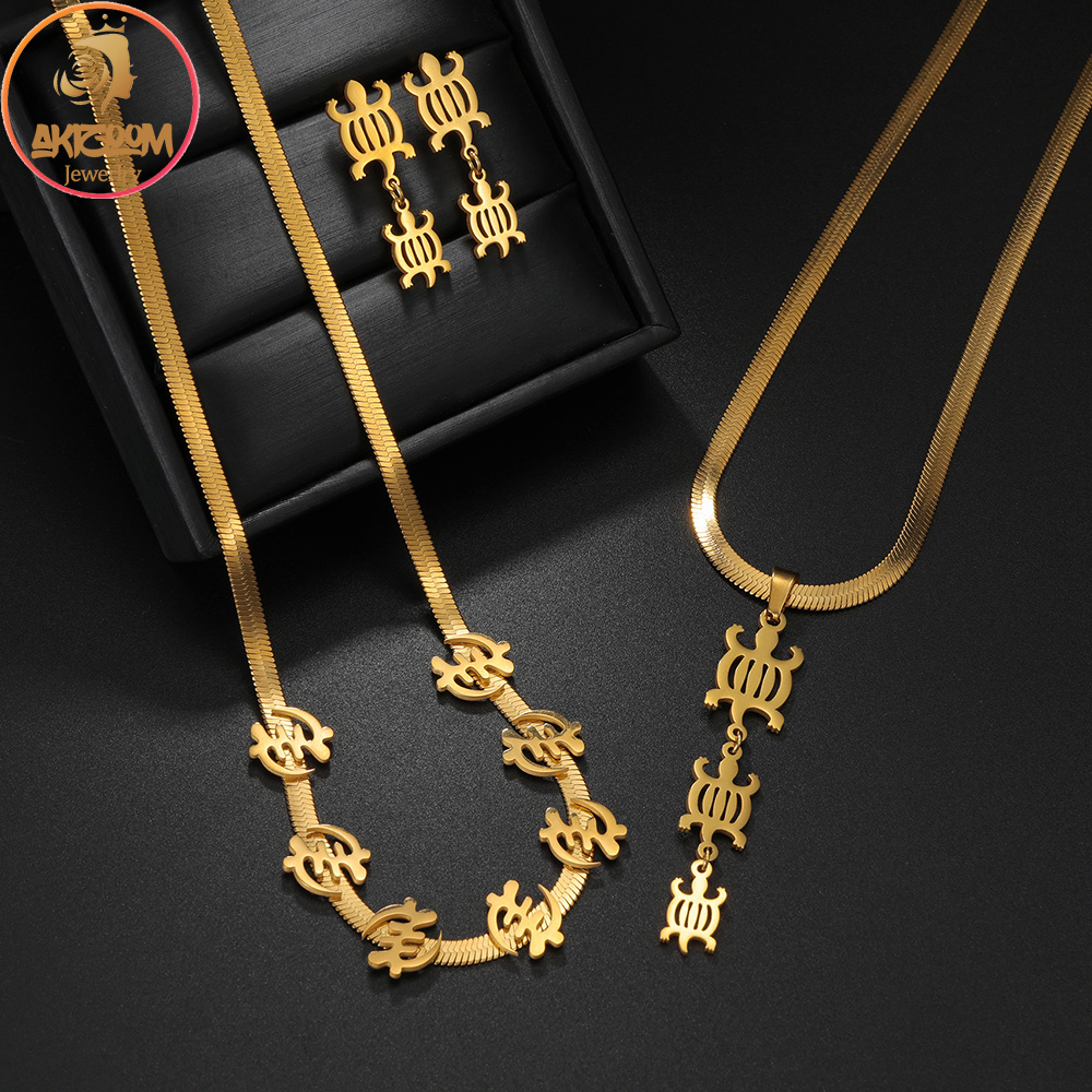 Ethnic Fashion Girls - Custom African Symbol Ethnic Pendant Necklace