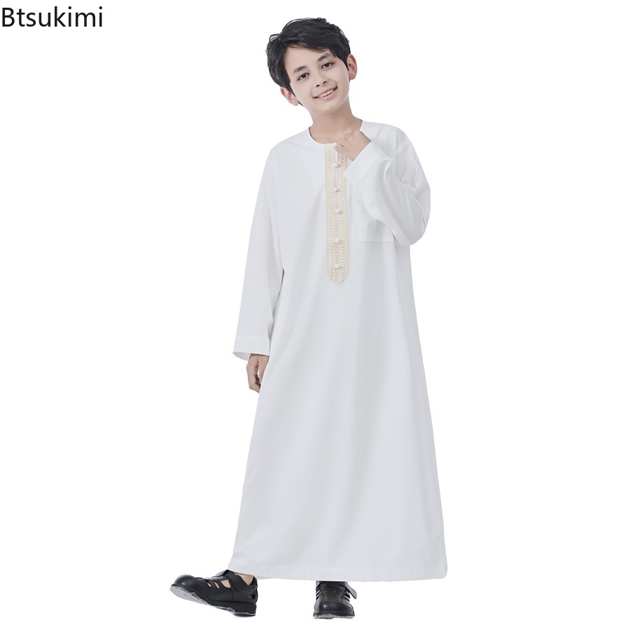 Kids Ethnic Fashion - Middle East Dubai Kids Jubba Thobe