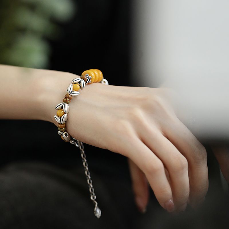 Yellow Disc Round Bead Spacer  - Ethnic Wear Fashion Designer 评论和价格