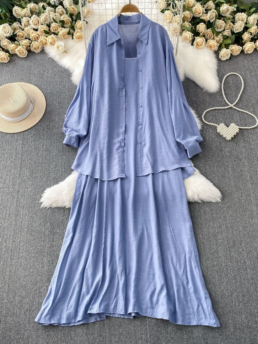 Muslim Women Shirt Dress Two P - Abaya Modest Wear 评论和价格