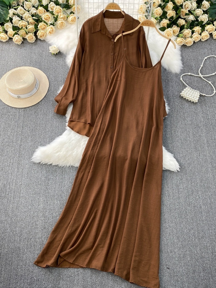Muslim Women Shirt Dress Two P - Abaya Modest Wear 评论和价格