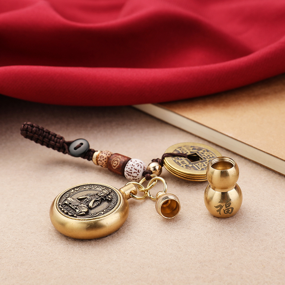 Brass Gourd Pendant Eight Zodi - Ethnic Fashion Co In 评论和价格