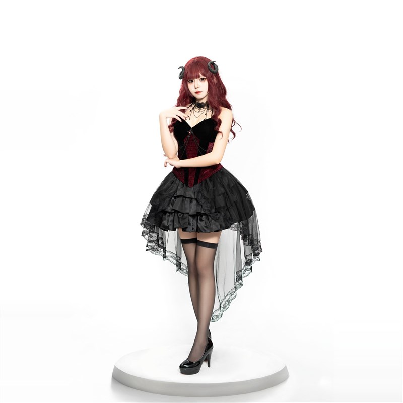 Dark Gothic Style Devil  Suit  - Ethnic Style Dresses 评论和价格