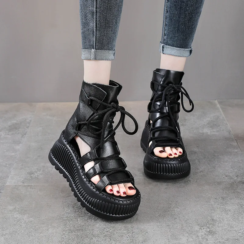 8CM Ethnic Cow Genuine Leather - The Ethnic Fashion 评论和价格