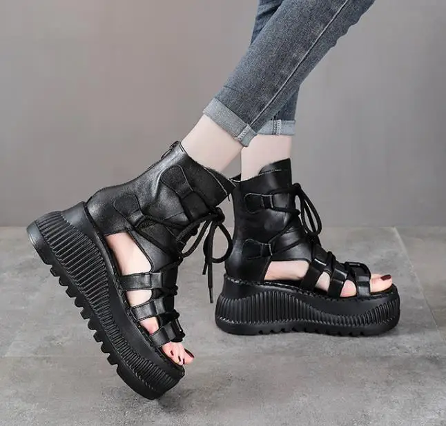 8CM Ethnic Cow Genuine Leather - The Ethnic Fashion 评论和价格
