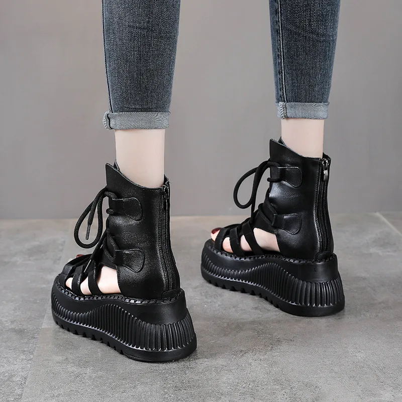 8CM Ethnic Cow Genuine Leather - The Ethnic Fashion 评论和价格