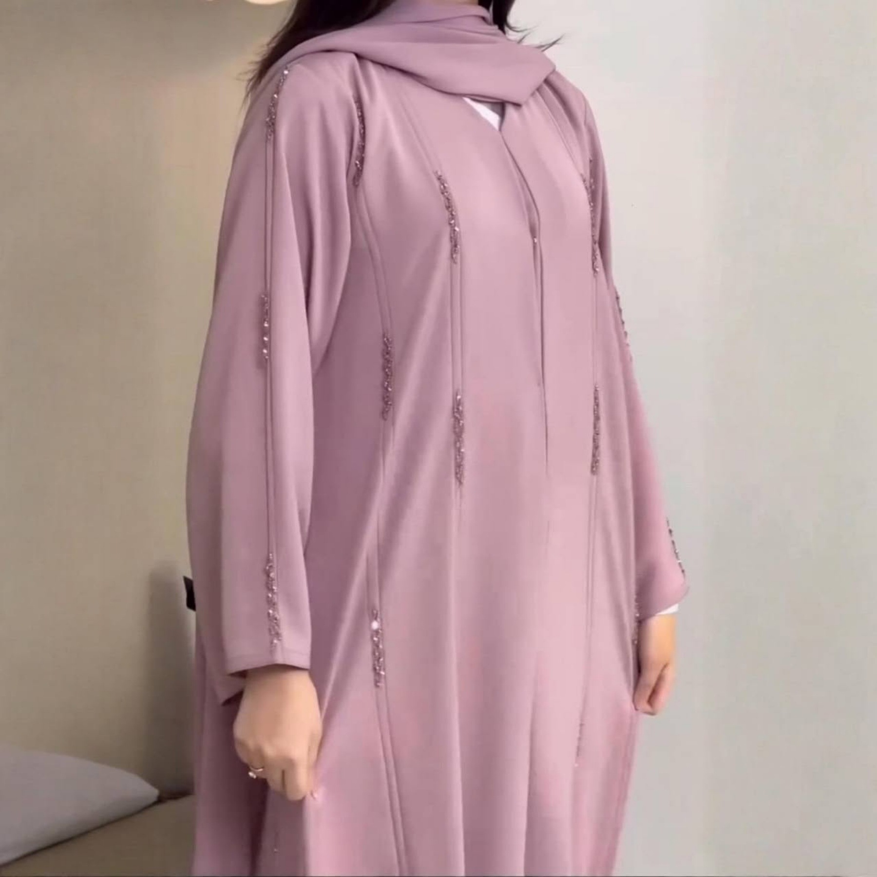 Eid Women Abaya Beading Dresse - Abaya Modest Wear 评论和价格