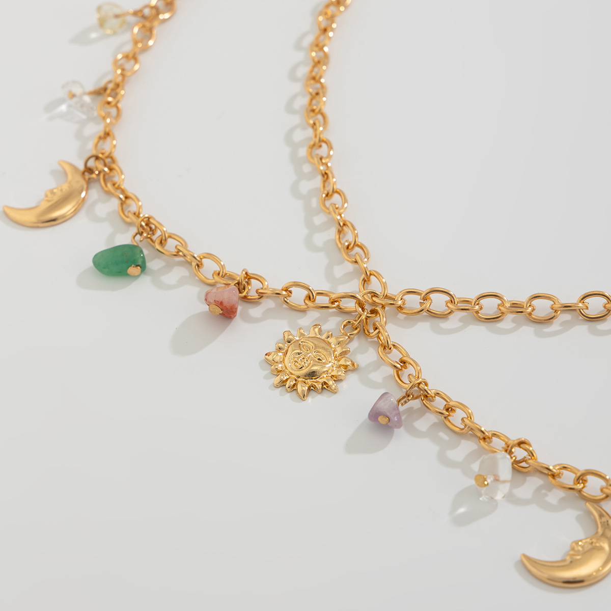 Boho Star Moon Sun Pendant Wai - Ethnic Fashion Girls 评论和价格