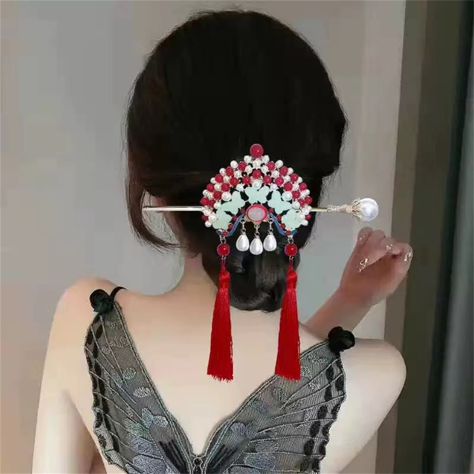 Ethnic Style Hairpin For Women - Ethnic Fashion Girls 评论和价格
