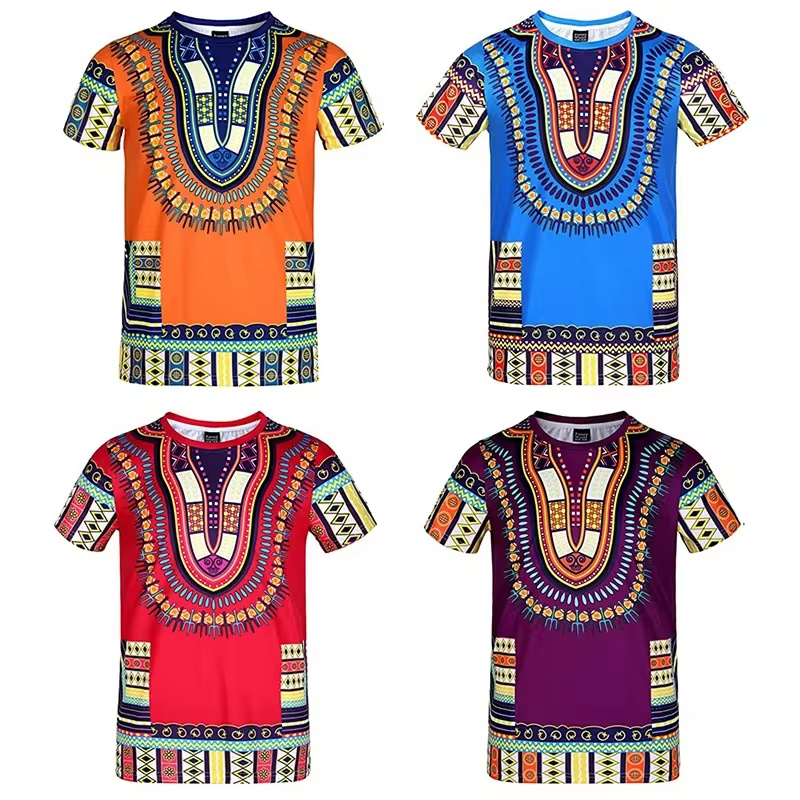 Summer Harajuku 3D Print Afric - Kids Ethnic Fashion 评论和价格