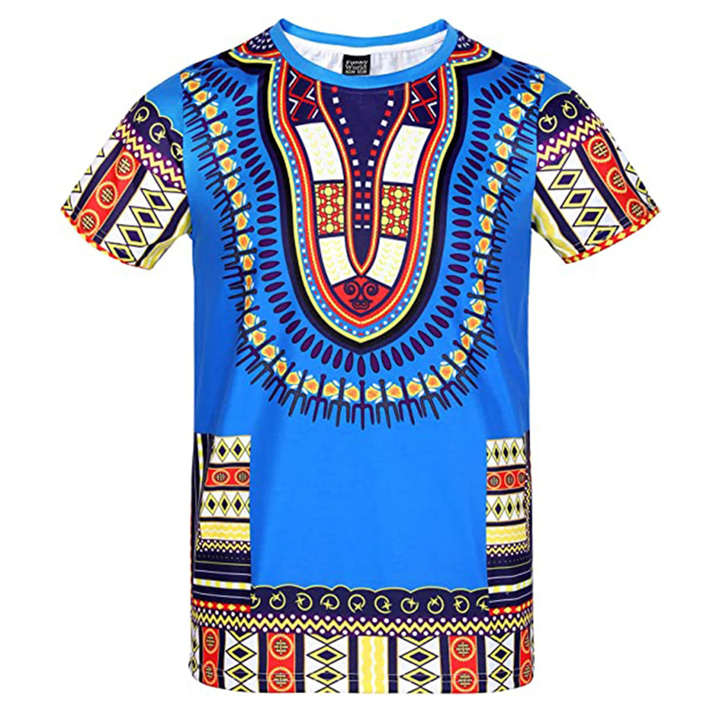 Summer Harajuku 3D Print Afric - Kids Ethnic Fashion 评论和价格