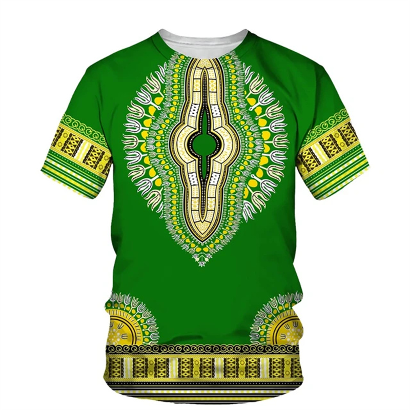 Summer Harajuku 3D Print Afric - Kids Ethnic Fashion 评论和价格