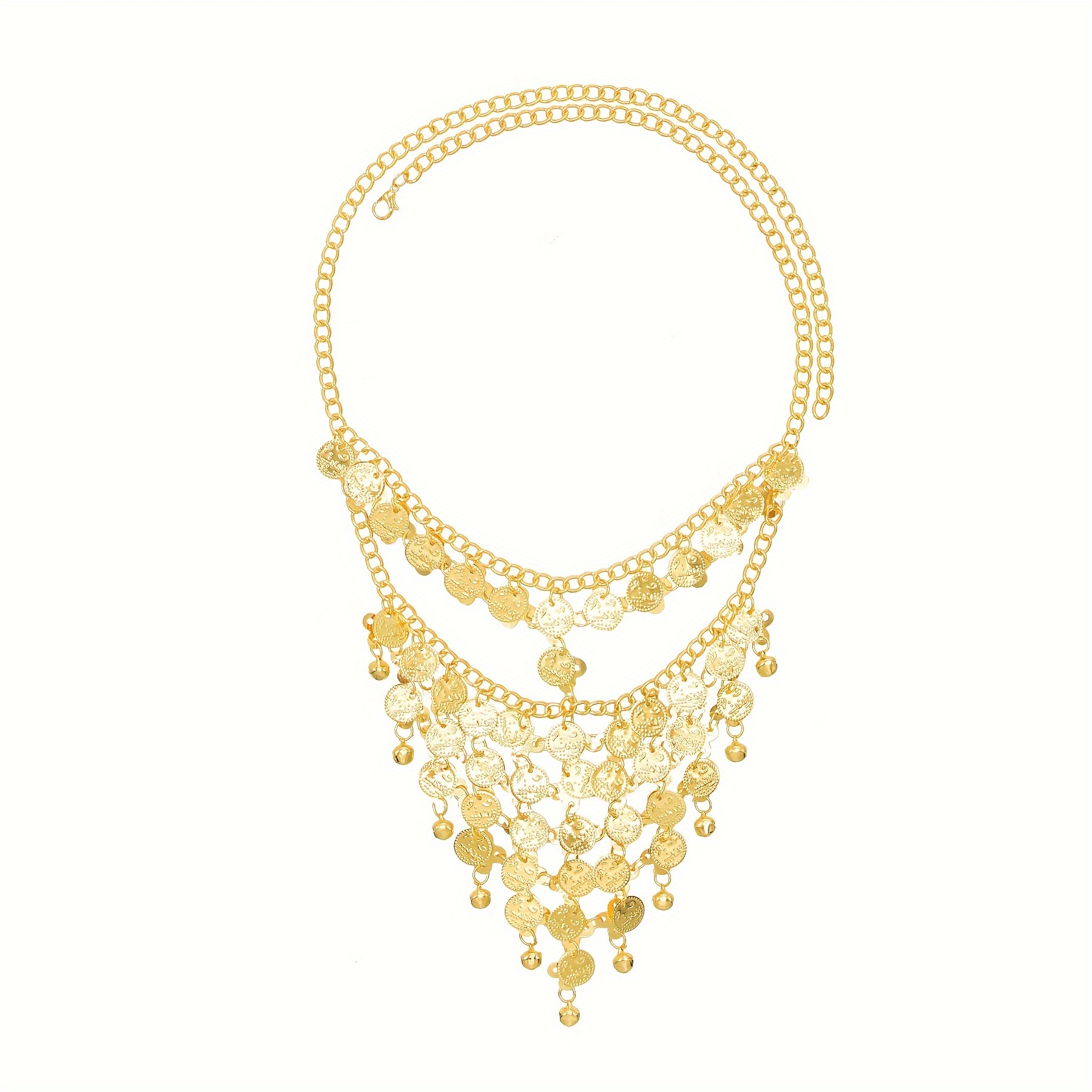Gold Color Coins Long Chains T - Ethnic Fashion Co In 评论和价格