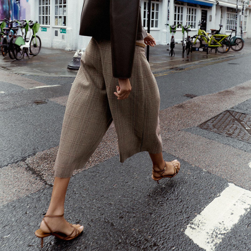 High Waist Loose Plaid Long Ca - Ethnic Clothing & Online Fashion Store Khaadi Uk 评论和价格