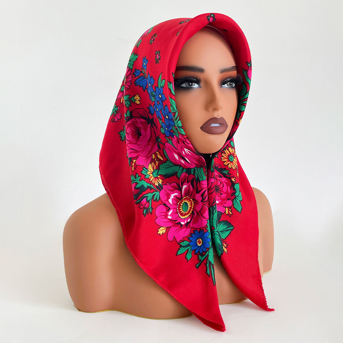 70*70cm Russian Square Scarf L - Ethnic Fashion Women 评论和价格