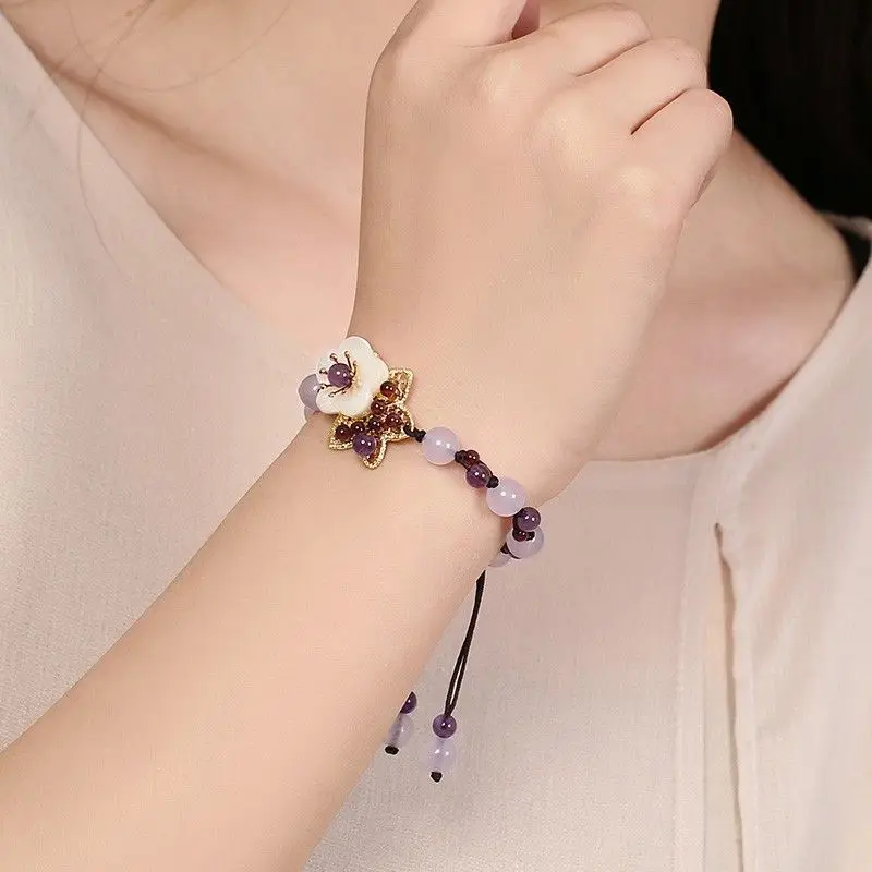 Chinese Crystal Mori Bracelet  - Ethnic Fashion Girls 评论和价格