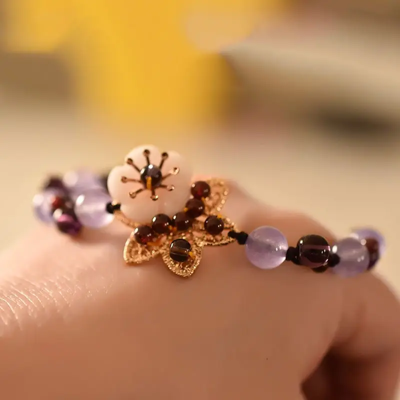 Chinese Crystal Mori Bracelet  - Ethnic Fashion Girls 评论和价格