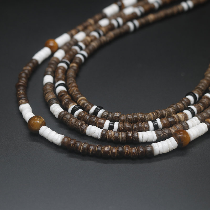 2023 Tribal Coconut Beads Neck - Ethnic Fashion Co In 评论和价格
