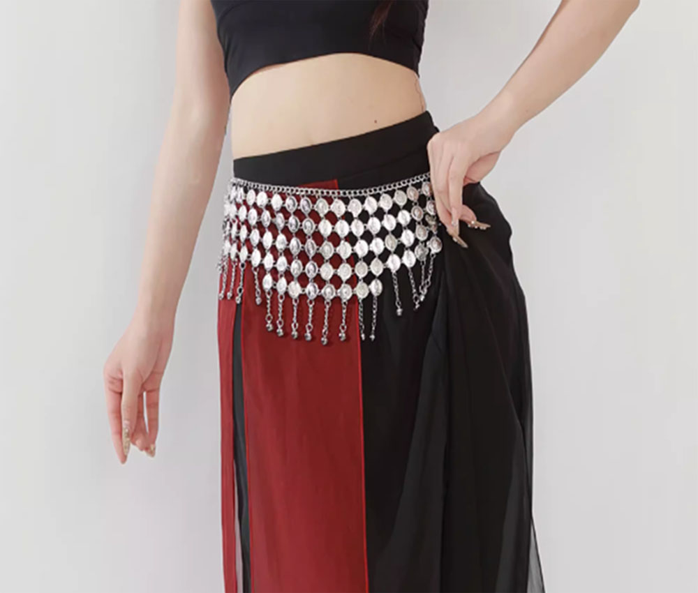 Fashion Alloy Coins Tassel Wai - Ethnic Fashion Co In 评论和价格