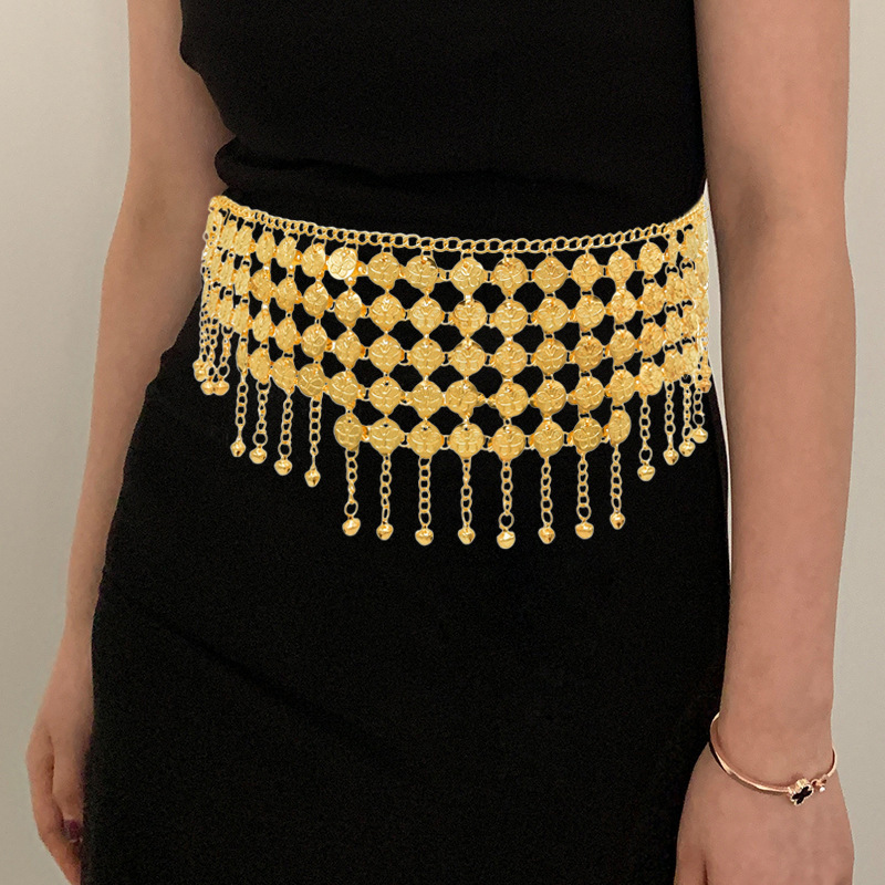 Fashion Alloy Coins Tassel Wai - Ethnic Fashion Co In 评论和价格