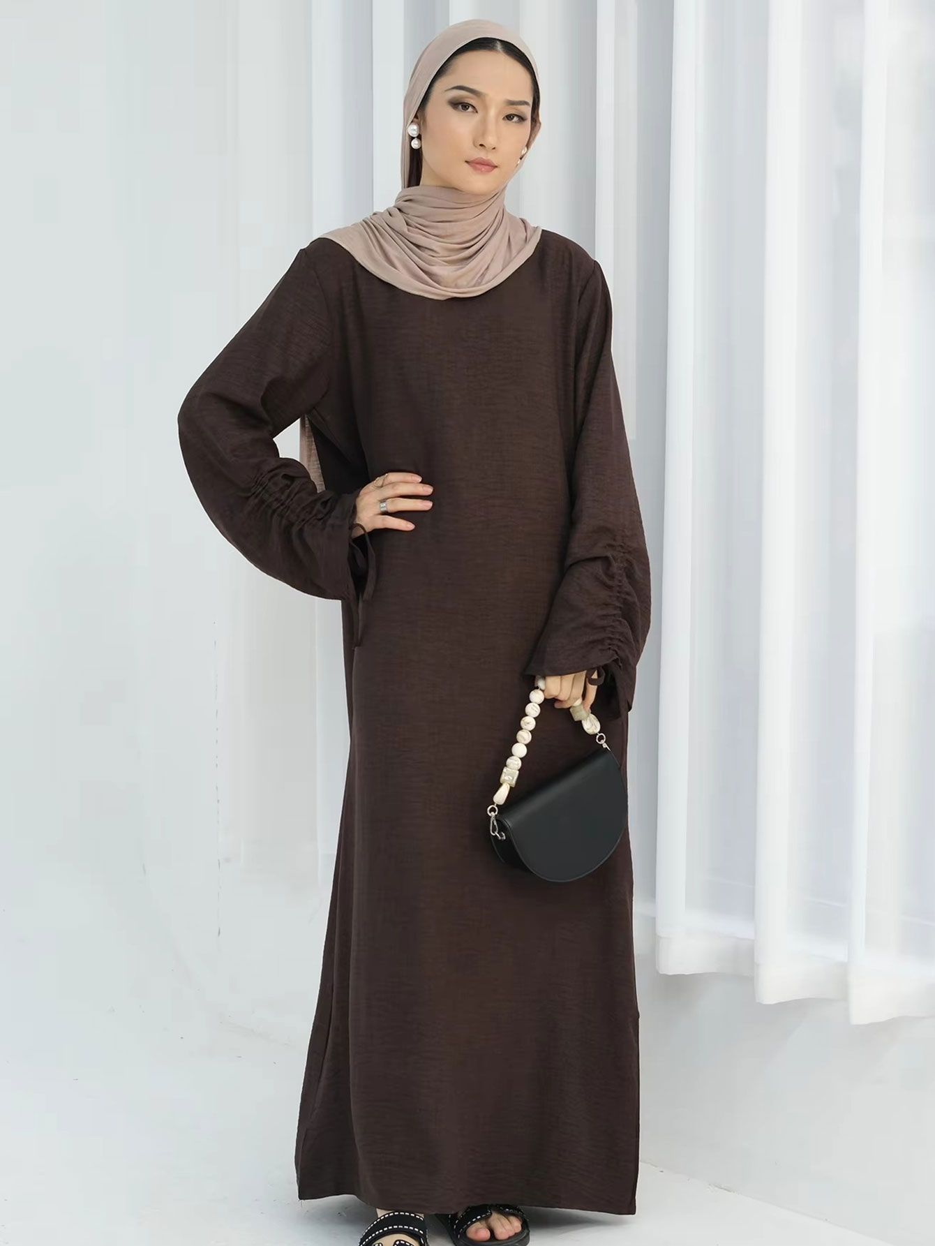 Eid Islamic Modest Dress for W - Abaya Modest Wear 评论和价格