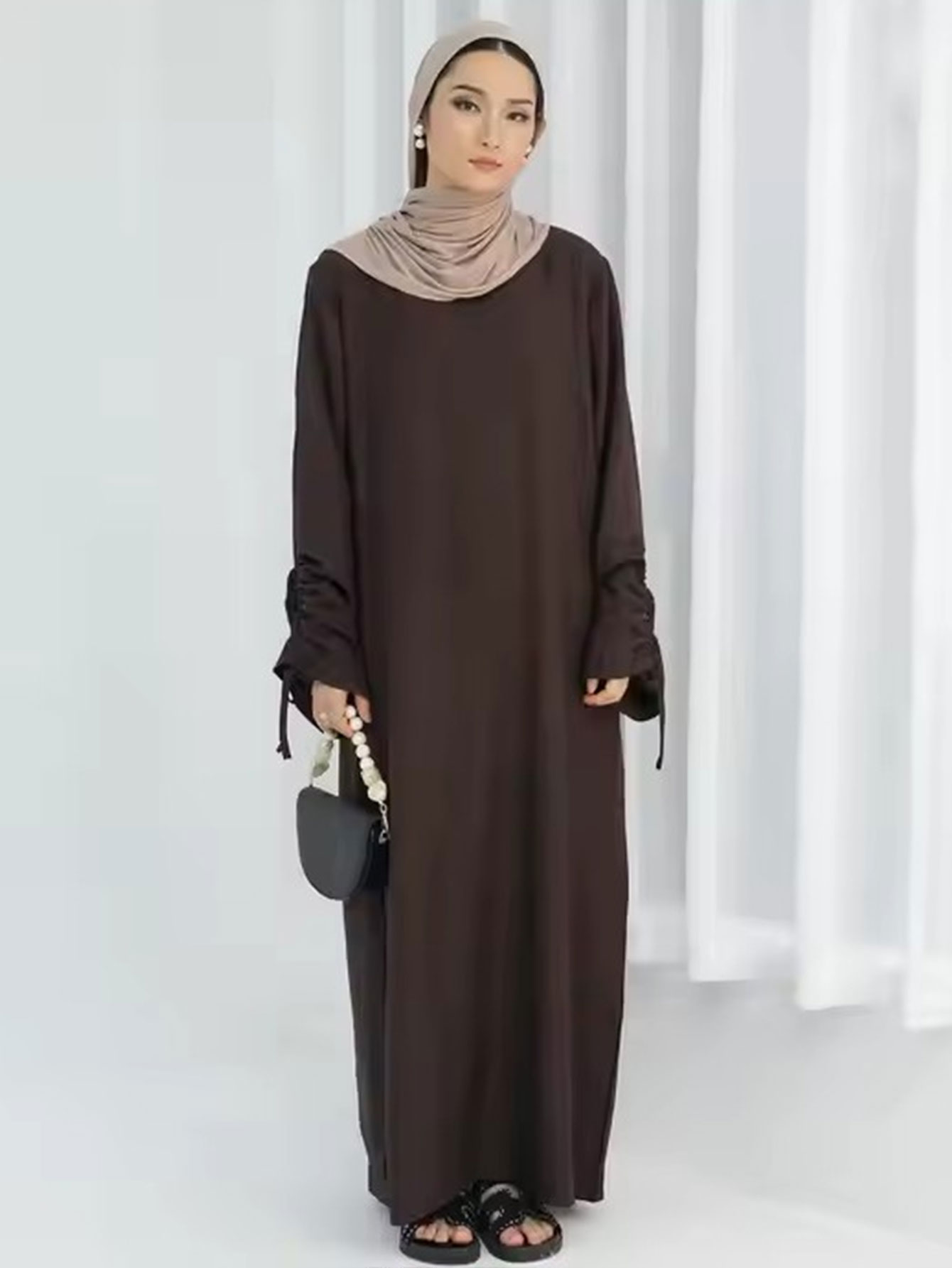 Eid Islamic Modest Dress for W - Abaya Modest Wear 评论和价格