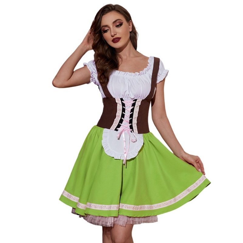 New Green National Style Beer  - Ethnic Style Dresses 评论和价格