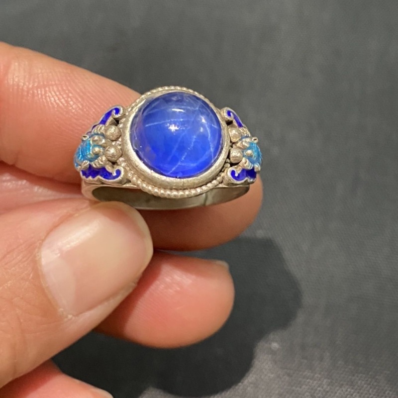 Ethnic Cloisonne Open Ring, Ex - Ethnic Wear Fashion Designer 评论和价格
