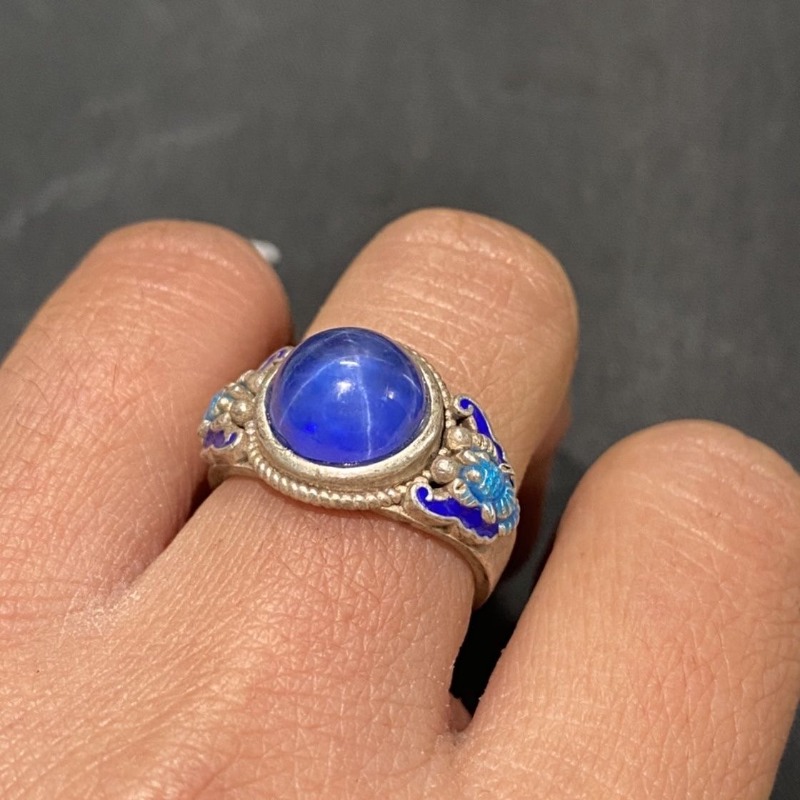 Ethnic Cloisonne Open Ring, Ex - Ethnic Wear Fashion Designer 评论和价格