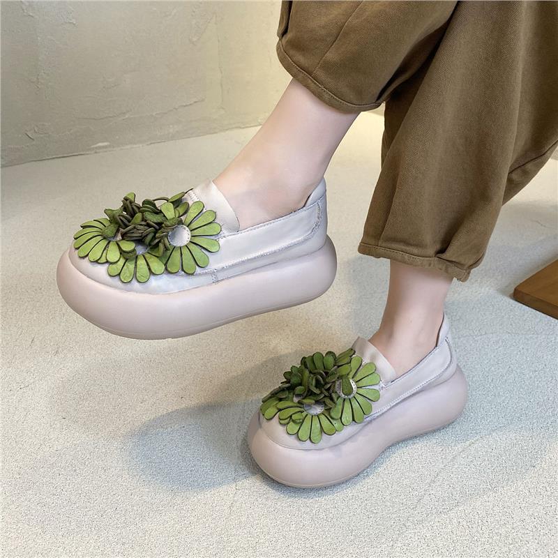 Thick Soled Sponge Cake Shoes  - Ethnic Fashion Women 评论和价格