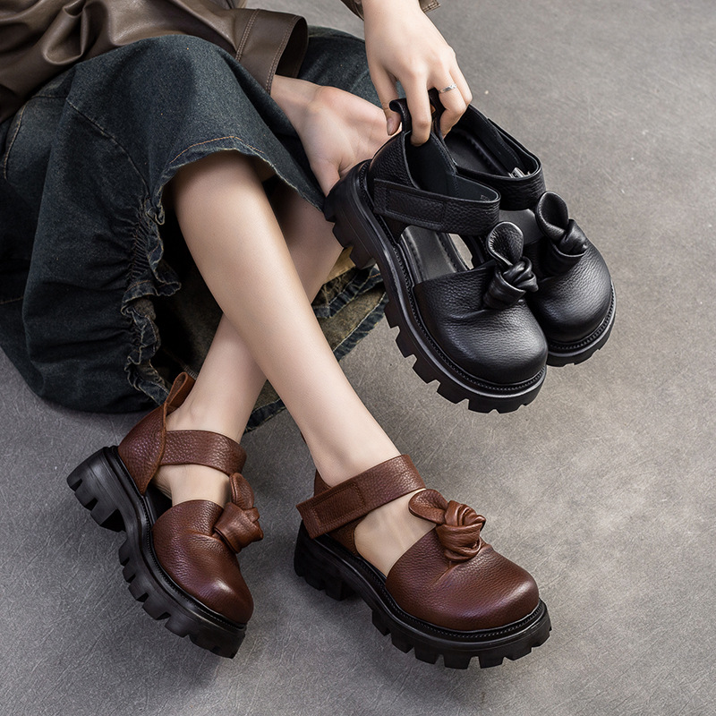 5cm Ethnic Knot Platform Wedge - The Ethnic Fashion 评论和价格