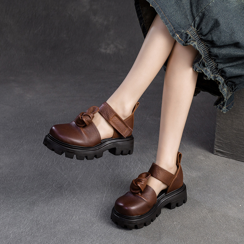 5cm Ethnic Knot Platform Wedge - The Ethnic Fashion 评论和价格