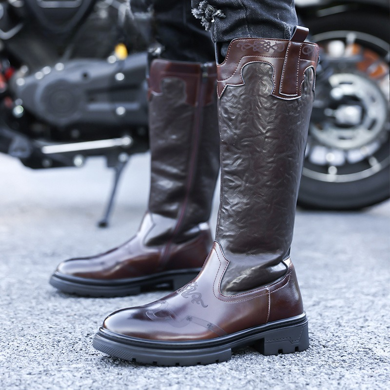 Men's Mid-calf Boots High Qual - The Ethnic Fashion 评论和价格