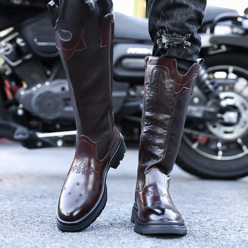 Men's Mid-calf Boots High Qual - The Ethnic Fashion 评论和价格