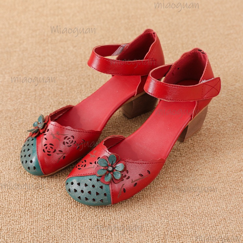Hollow Out Cover Toe Gladiator - The Ethnic Fashion 评论和价格
