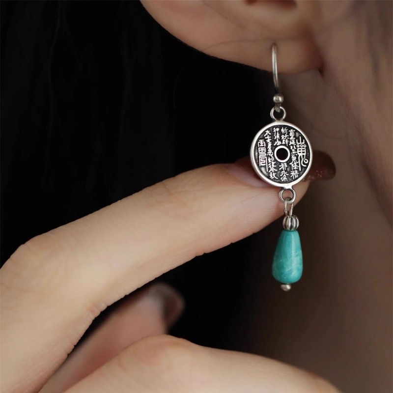 925 Sterling Silver Earrings A - Ethnic Fashion Co In 评论和价格