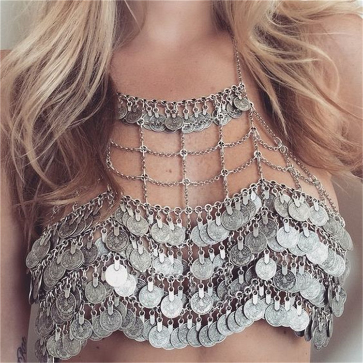 Beach Gypsy Coin Tassel Sexy B - Ethnic Fashion Co In 评论和价格