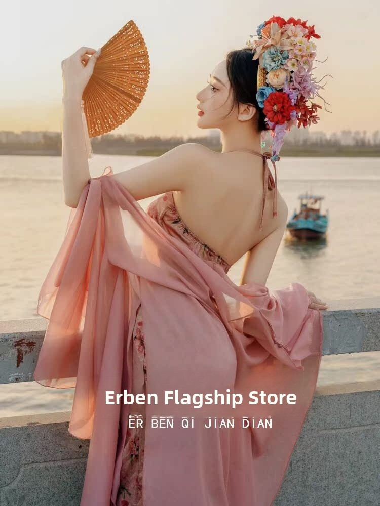 Xinpu Women's Floral Hairpin T - Ethnic Style Dresses 评论和价格