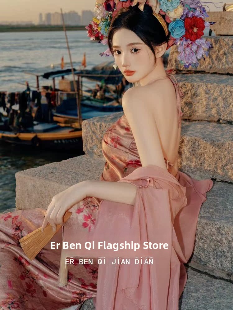 Xinpu Women's Floral Hairpin T - Ethnic Style Dresses 评论和价格